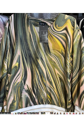 EMI V-LONG SLEEVE TOP 3758