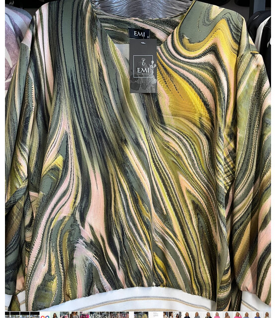 EMI V-LONG SLEEVE TOP 3758