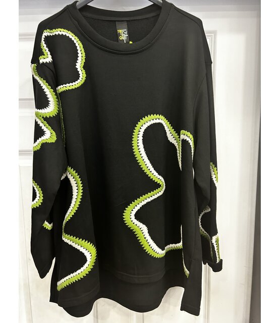 FLY OUT LONG  SLEEVE TOP 1638