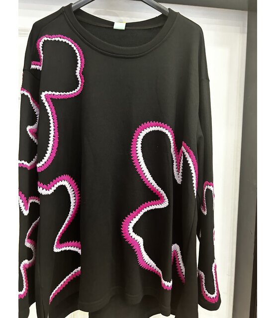 FLY OUT LONG  SLEEVE TOP 1638