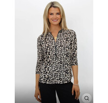 KATE & PIPPA LEOPARD ZIP TOP 2769