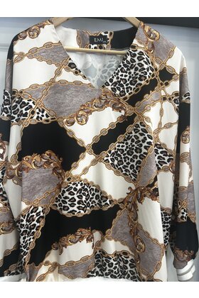 EMI V-NECK TOP CGAIN PRINT 2050