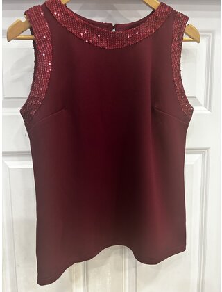 FORCYMA SLEEVELESS SPARKLE TOP 0758