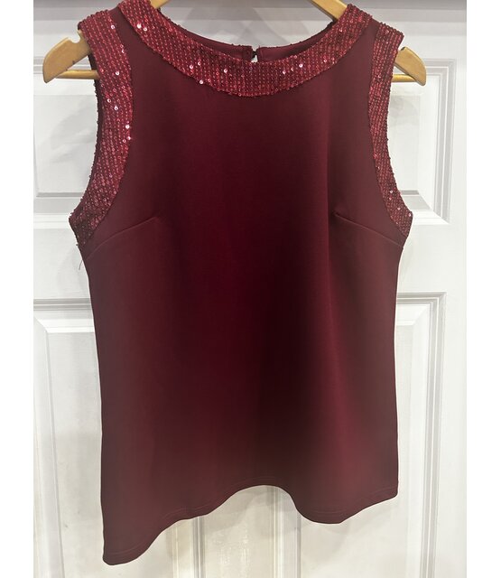 FORCYMA SLEEVELESS SPARKLE TOP 0758 FORCYMA SLEEVELESS SPARKLE TOP 0758