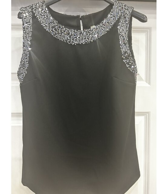 FORCYMA SLEEVELESS SPARKLE TOP 0758 FORCYMA SLEEVELESS SPARKLE TOP 0758