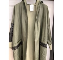 MADE IN ITALY WAXY HOODED JACKET 4757