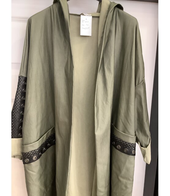 MADE IN ITALY WAXY HOODED JACKET 4757 MADE IN ITALY WAXY HOODED JACKET 4757