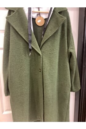 NEW COLLECTION WOOL INSPIRED HOOD COAT 4869