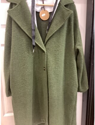 NEW COLLECTION WOOL INSPIRED HOOD COAT 4869