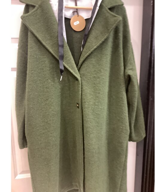 NEW COLLECTION WOOL INSPIRED HOOD COAT 4869