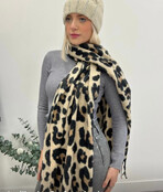 FC MODA LEOPARD LONG SCARF 1225 FC MODA LEOPARD LONG SCARF 1225