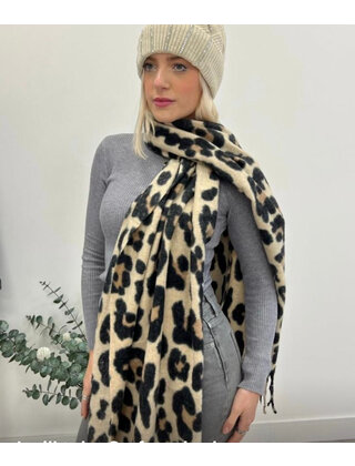 FC MODA LEOPARD LONG SCARF 1225