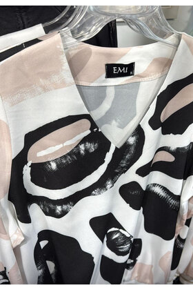 EMI LING SLEEVE PRINT TOP 9601
