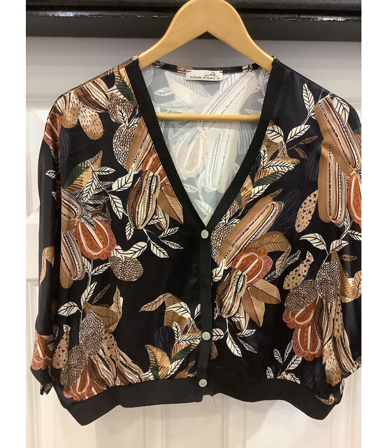 MADE IN ITALY PRINT CARDIGAN  8090