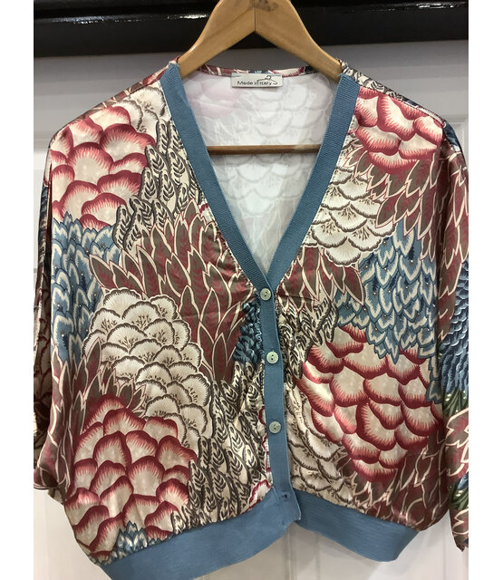 MADE IN ITALY PRINT CARDIGAN  8090