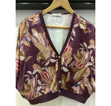 MADE IN ITALY PRINT CARDIGAN  8090