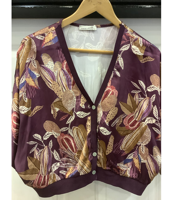 MADE IN ITALY PRINT CARDIGAN  8090