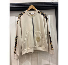 ZOLA BOMBER JACKET WITH LEOPARD 0089