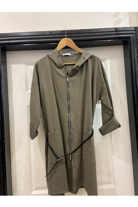 MADE IN ITALY BELTED JACKET 7777