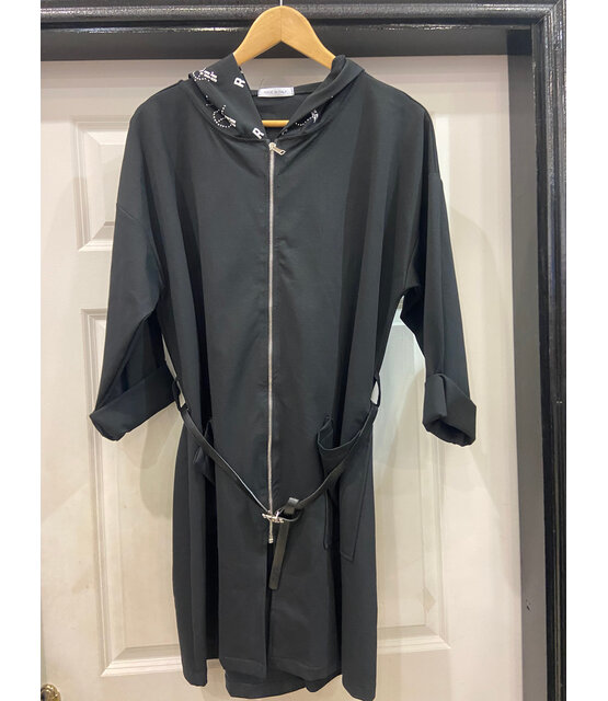 MADE IN ITALY BELTED JACKET 7777