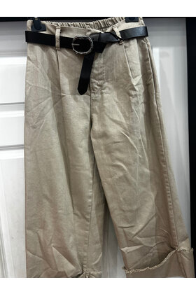 NAIFF WIDE LEG TURN UP DENIM 891