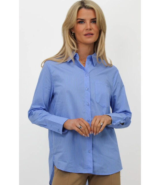 KATE & PIPPA OXFORD STRIPE SHIRT 4668
