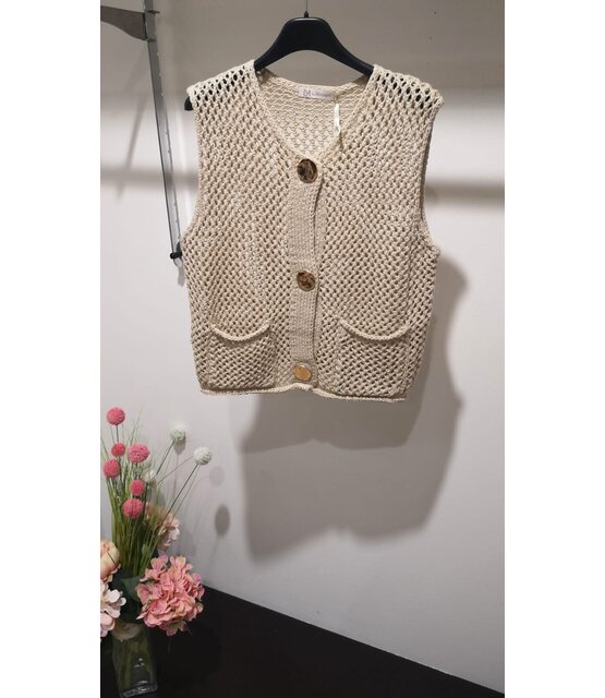LAMIAR CROCHET WAISTCOAT 0108