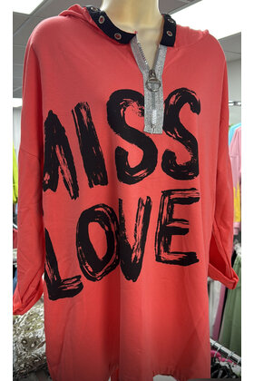 LISA MODA HOODED TOP 5946