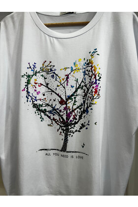 MADE WITH LOVE TREE T-SHIRT 2323