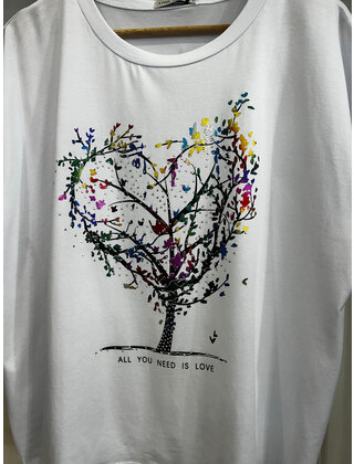 MADE WITH LOVE TREE T-SHIRT 2323