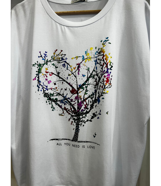 MADE WITH LOVE TREE T-SHIRT 2323