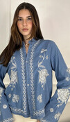 LAMIAR DENIM EMBROIDERED SHIRT 6077