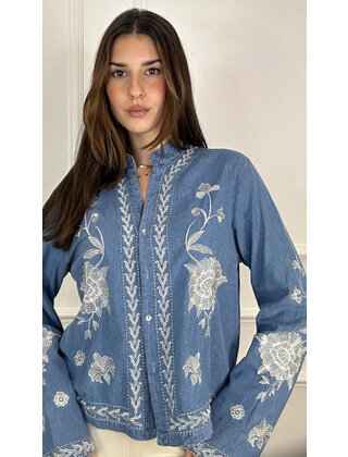 LAMIAR DENIM EMBROIDERED SHIRT 6077