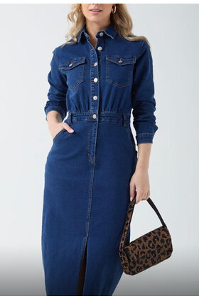 MARC ANGELO LONG DENIM DRESS 1189