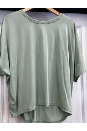 MADE IN ITALY SHORT SLEEVE TOP 7676