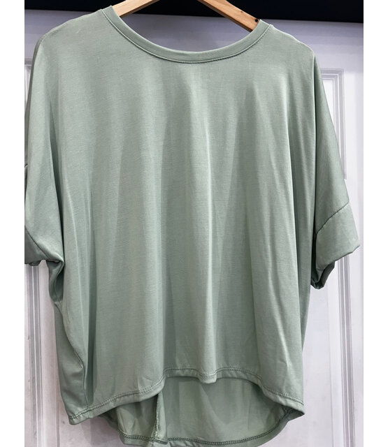 MADE IN ITALY SHORT SLEEVE TOP 7676