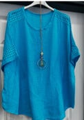 MADE IN ITALY OVERSIZED NECKLACE TOP 9080