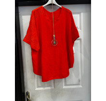 MADE IN ITALY OVERSIZED NECKLACE TOP 9080