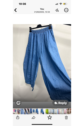 VINTAGE DENIM CULOTTES 3434