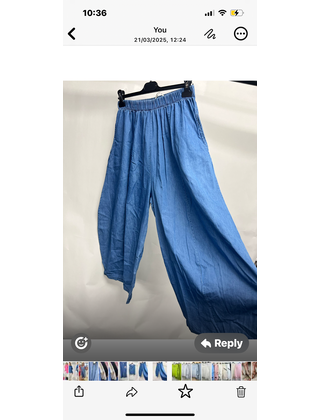 VINTAGE DENIM CULOTTES 3434