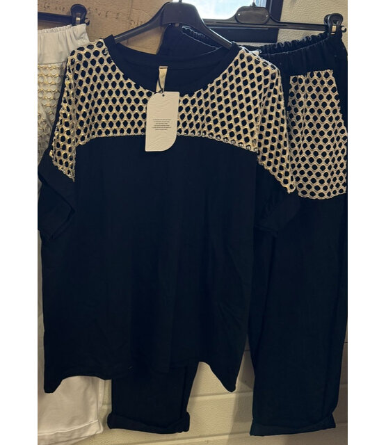 MADE IN ITALY LACE TOP 2222