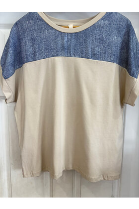MADE IN ITALY SHIRT SLEEVE TOP 555
