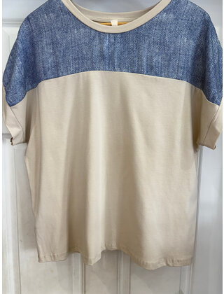 MADE IN ITALY SHIRT SLEEVE TOP 555