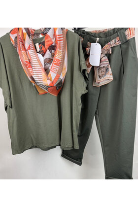 MADE IN ITALY SCARF TOP 1210