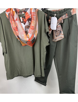 MADE IN ITALY SCARF TOP 1210