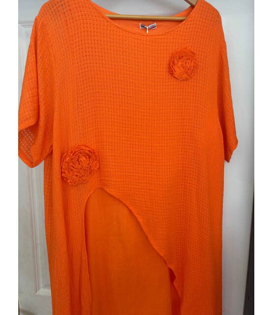 NEW COLLECTION OVERSIZED LINEN DRESS 344