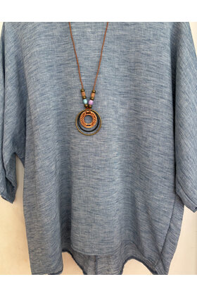 MADE WITH LOVE NECKLACE TOP 566