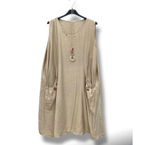 NEW COLLECTION SLEEVELESS NECKLESS TUNIC DRESS 5192