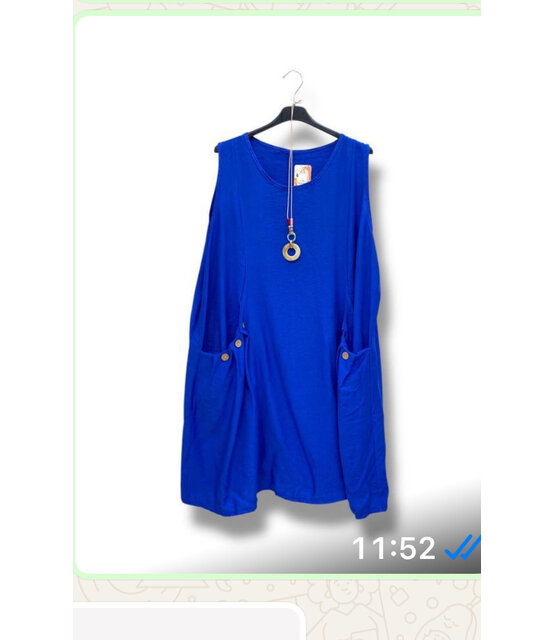 NEW COLLECTION SLEEVELESS NECKLESS TUNIC DRESS 5192