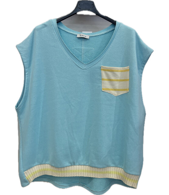 ZOLA KNITTED SLEEVELESS TANK TOP 2516 ZOLA KNITTED SLEEVELESS TANK TOP 2516